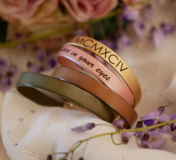 personaliseerbare lederen armband voor vrouwen
