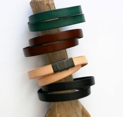 Dubbele herenarmband