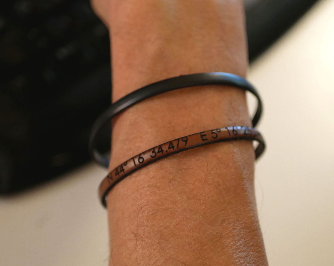 Lederen armband personaliseerbaar door gravure vrouw of man
