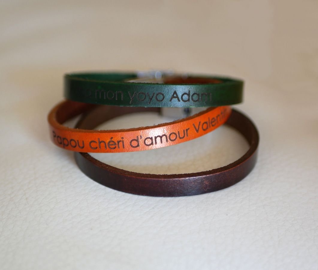 Gemengde lederen armband 9mm verstelbare sluiting