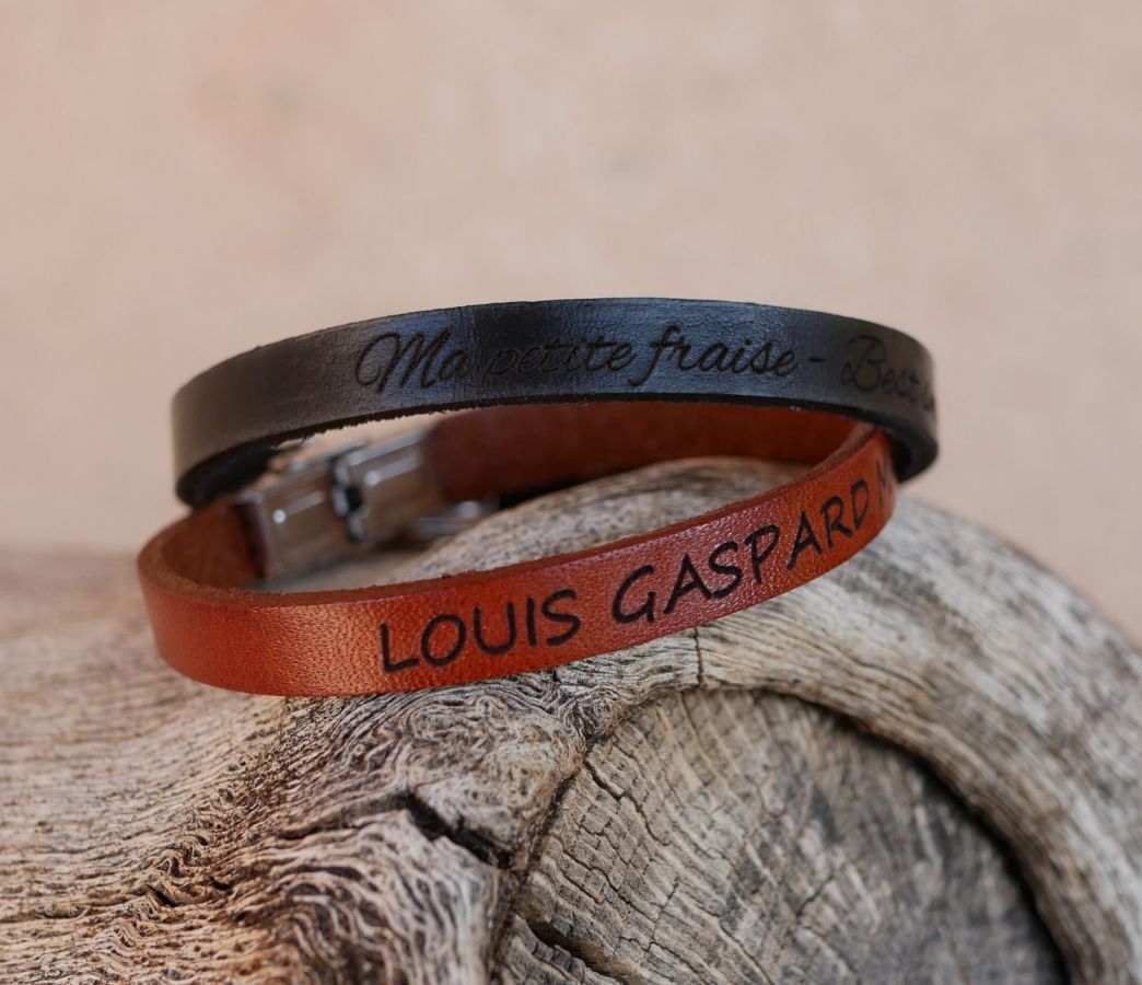 Gemengde lederen armband 9mm verstelbare sluiting