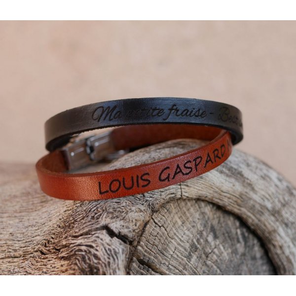 Gemengde lederen armband 9mm verstelbare sluiting