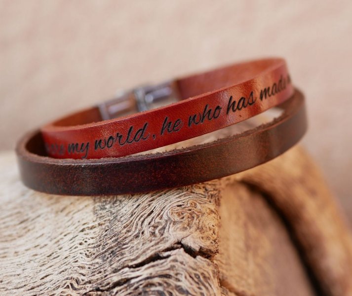 Gemengde lederen armband 9mm verstelbare sluiting