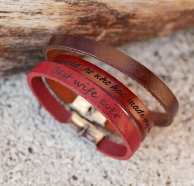 Gemengde lederen armband 9mm verstelbare sluiting