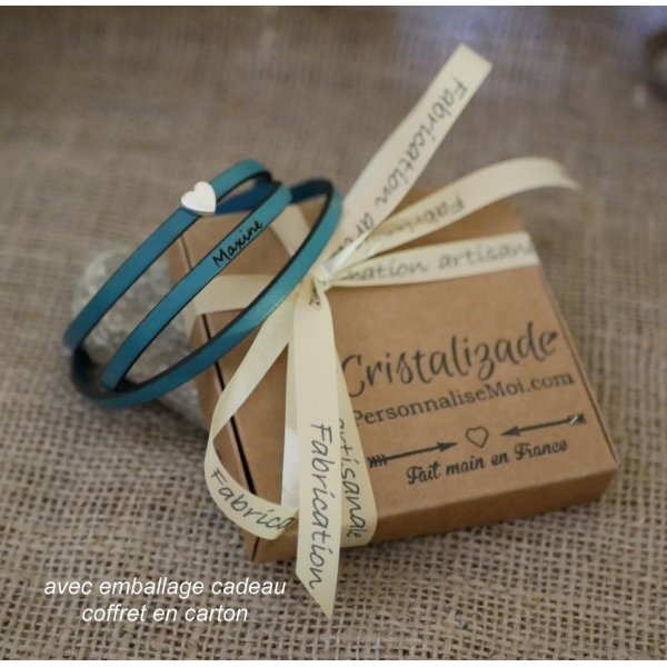 Aanpasbare lederen armband voor vrouwen, multi-turns, zilveren hart ontwerp