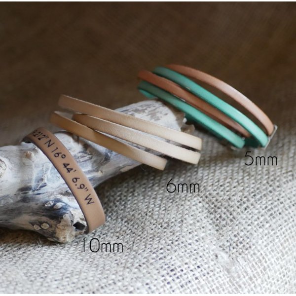 Leren armband voor vrouwen, 3 slagen, gemiddelde breedte