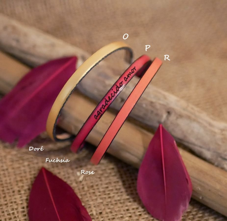 Aanpasbare fijne lederen armband voor vrouwen 