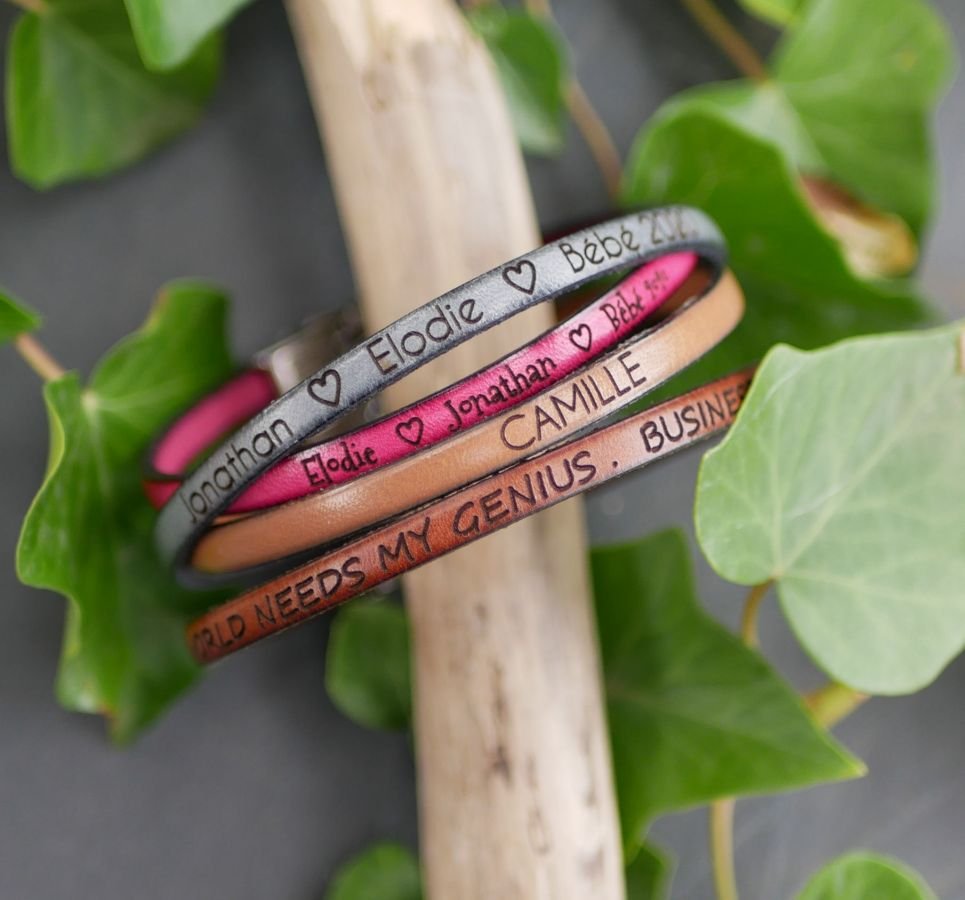 Aanpasbare fijne lederen armband voor vrouwen 