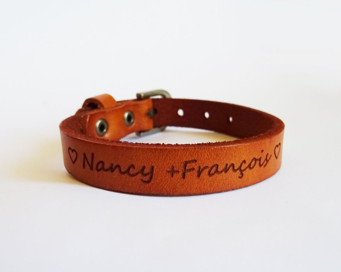 Herenarmband Camel gegraveerd om te personaliseren 