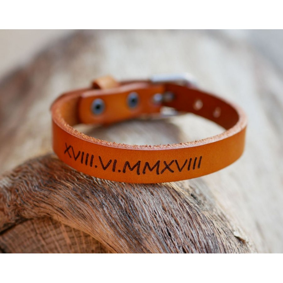 Herenarmband Camel gegraveerd om te personaliseren 