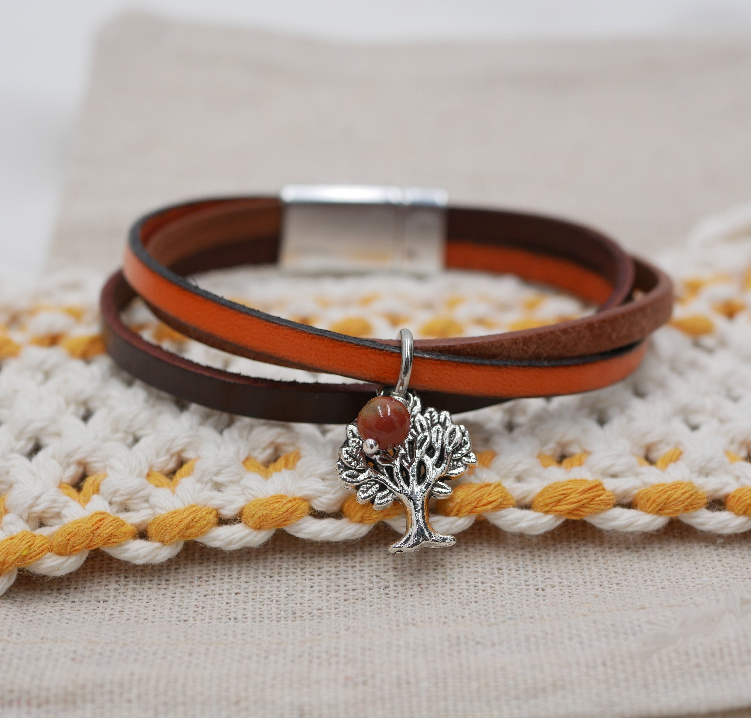 Dames manchet armband Herfsthanger naar keuze