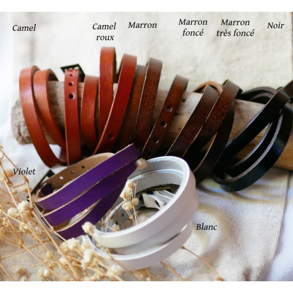 Lederen armband horloge 3 beurten aanpasbaar