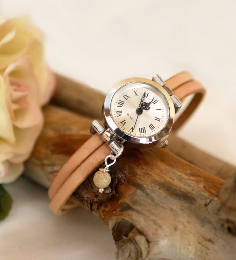 Aanpasbaar en kleurrijk leren sieradenhorloge voor dames