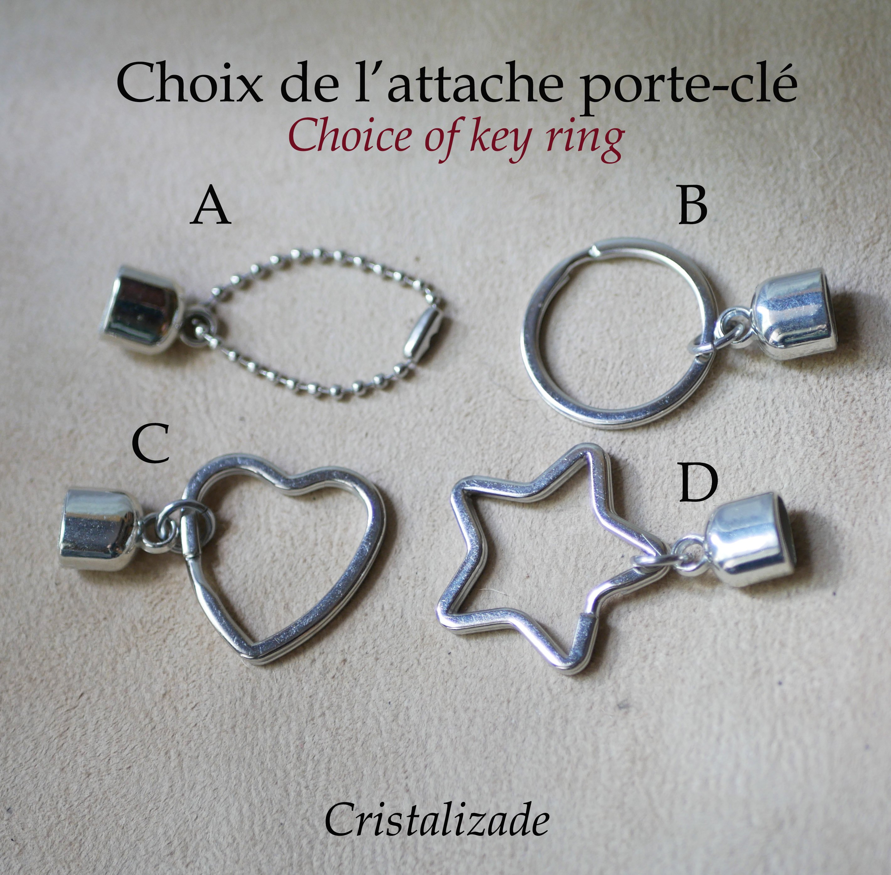 Dubbele lederen sleutelhanger te personaliseren door gravure met hanger naar keuze