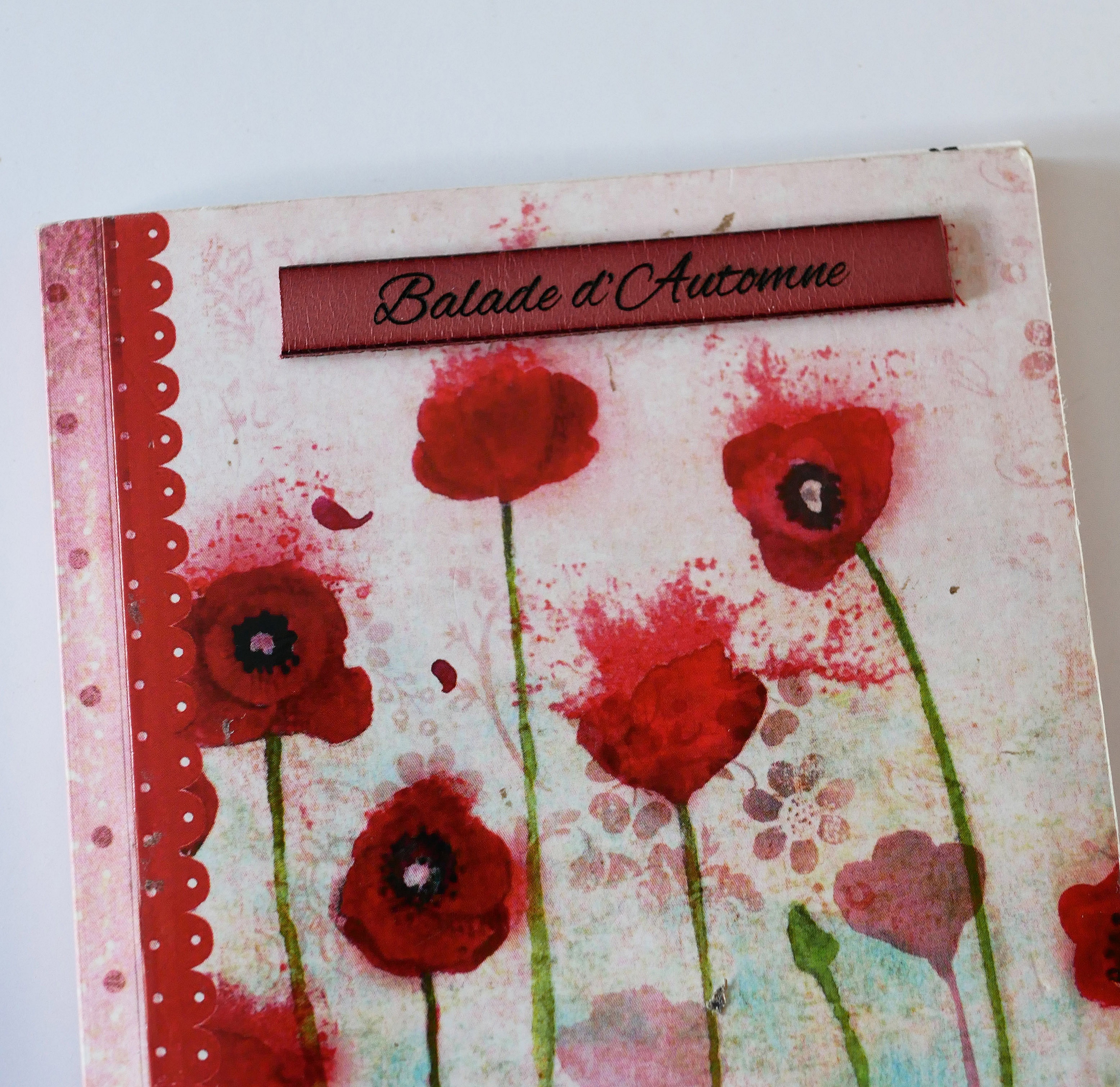 Sticker &agrave; carnet en cuir grav&eacute; personnalis&eacute; autocollant