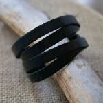 Lederen armband voor mannen met 4 polsbanden, personaliseerbaar door gravure