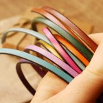 Manchet armband in een keuze uit 4 ledersoorten