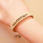 Flor&acirc;me plantenarmband met Ava liberty lint op wit kurk